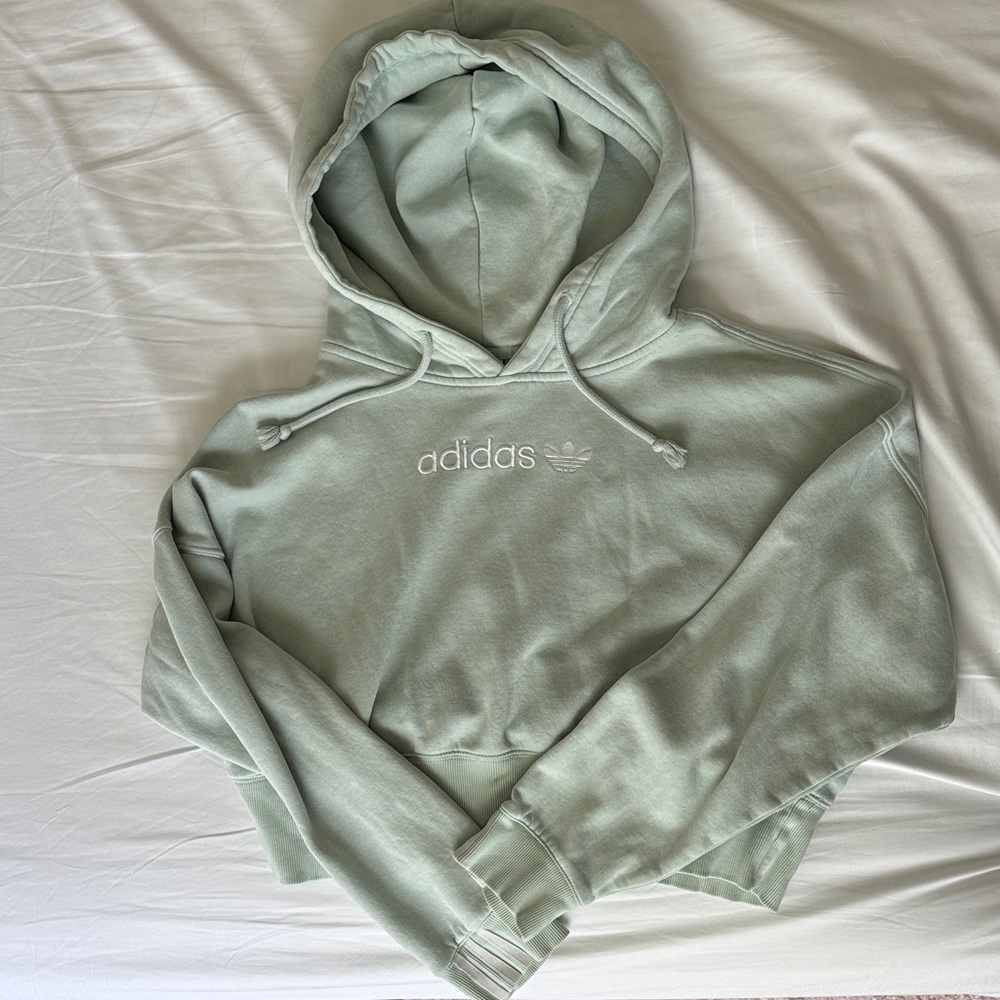 Adidas Women's Mint Green Hoodie